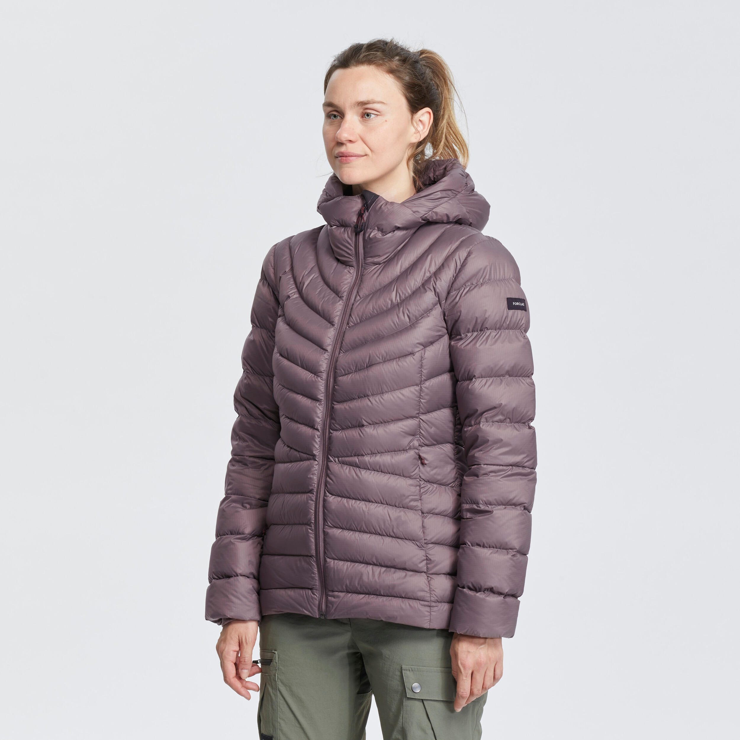 Women’s mountain trekking hooded down jacket - MT500 -10°C 1/11