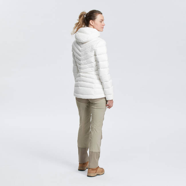 Women's Mountain Trekking Hooded Down Jacket - MT100 -5 °C