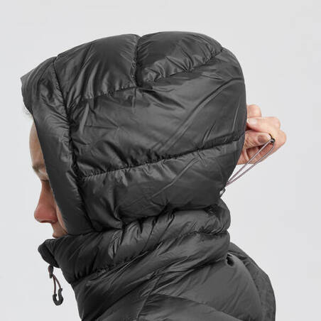 Jaket Down Wanita dengan Tudung untuk Trekking Gunung - MT500 -10°C