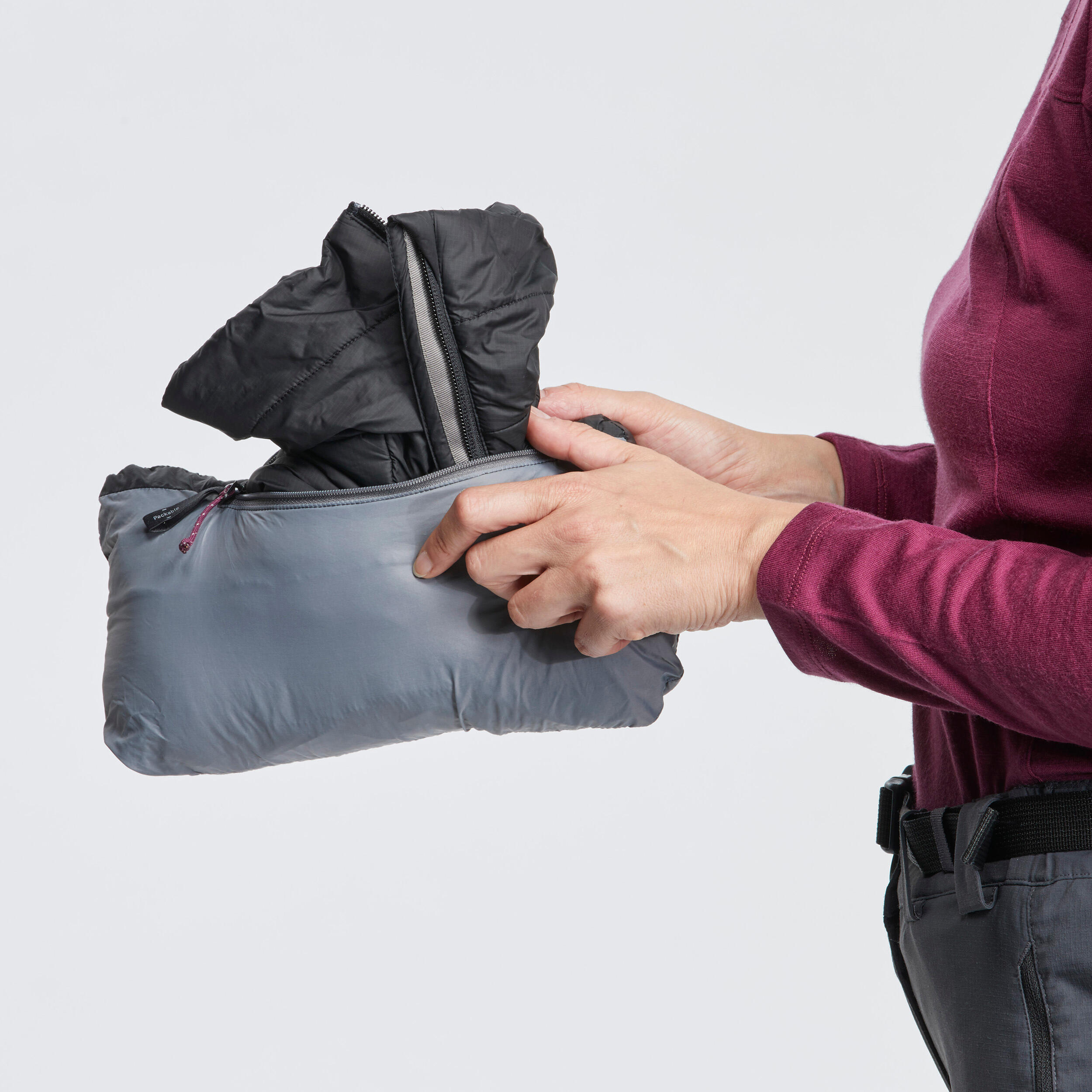 Decathlon | Gilet trekking donna MT100 OVATTA nero |  Forclaz