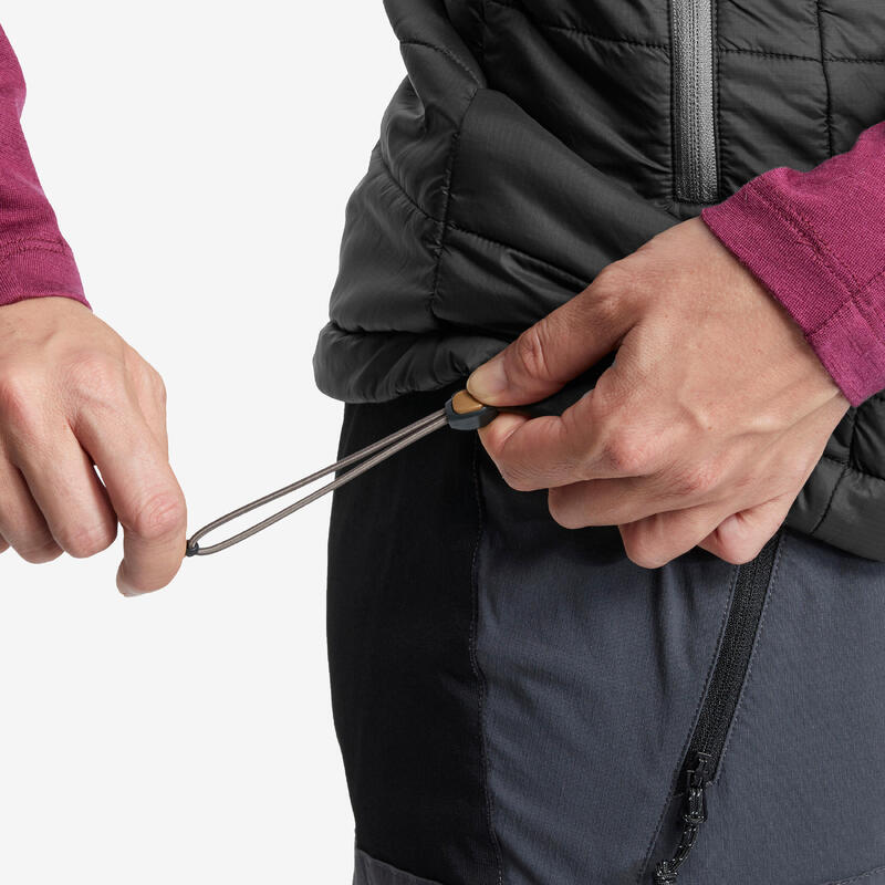 Doudoune de trek sans manches synthétique Femme MT100 noir