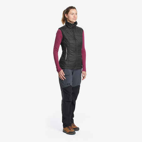 Trek 100, Sleeveless Padded Backpacking Jacket, Women's