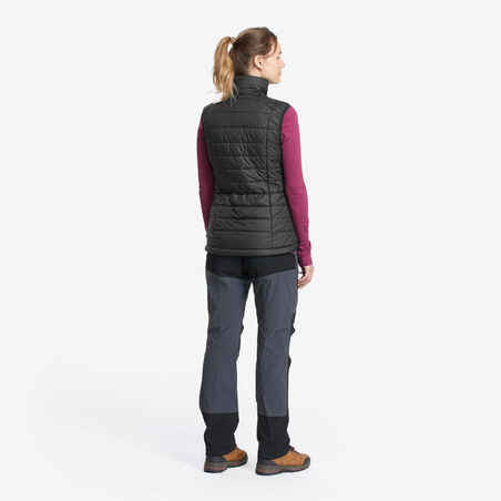 Women’s Mountain Trekking Synthetic Sleeveless Gilet - MT100