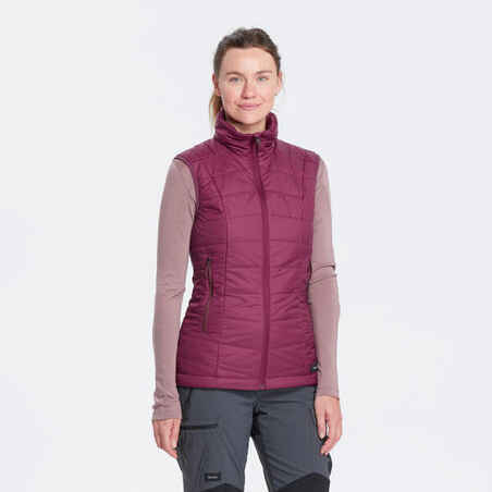 Women’s Mountain Trekking Synthetic Sleeveless Gilet - MT100