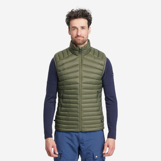 Doudoune sans manches en duvet de trek montagne - MT100 - Homme