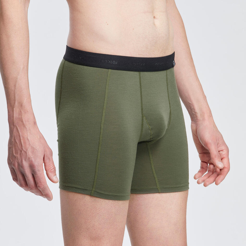 Boxershorts Herren Merinowolle Trekking - MT500 