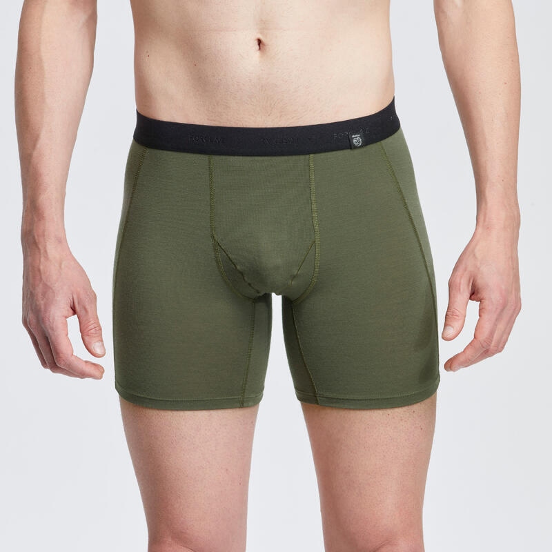 Boxershorts Herren Merinowolle Trekking - MT500 