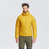 Men's Trekking Down Jacket with Hood - MT100 -5°C Yellow