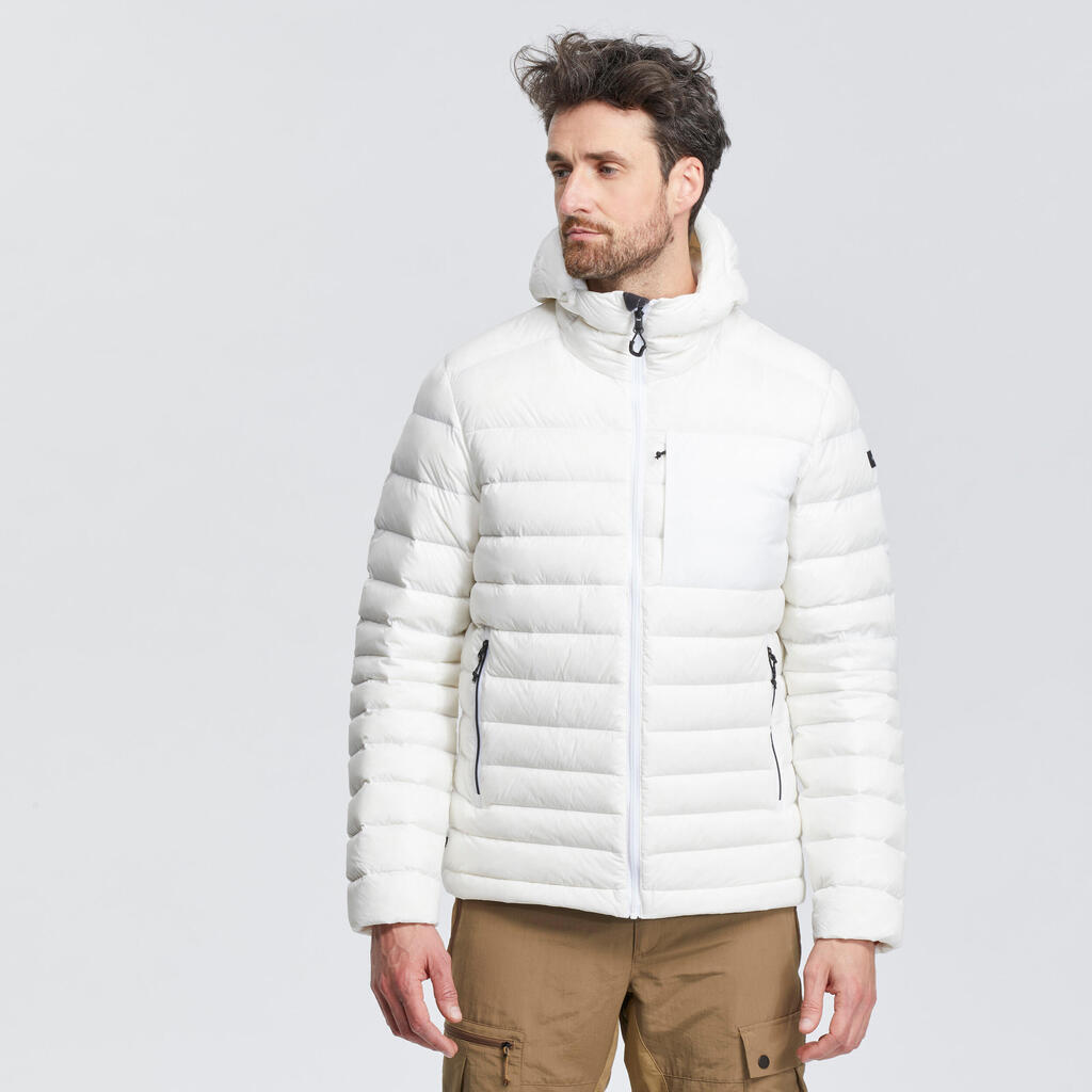 Men’s mountain and trekking padded and hooded jacket - MT500 -10°C
