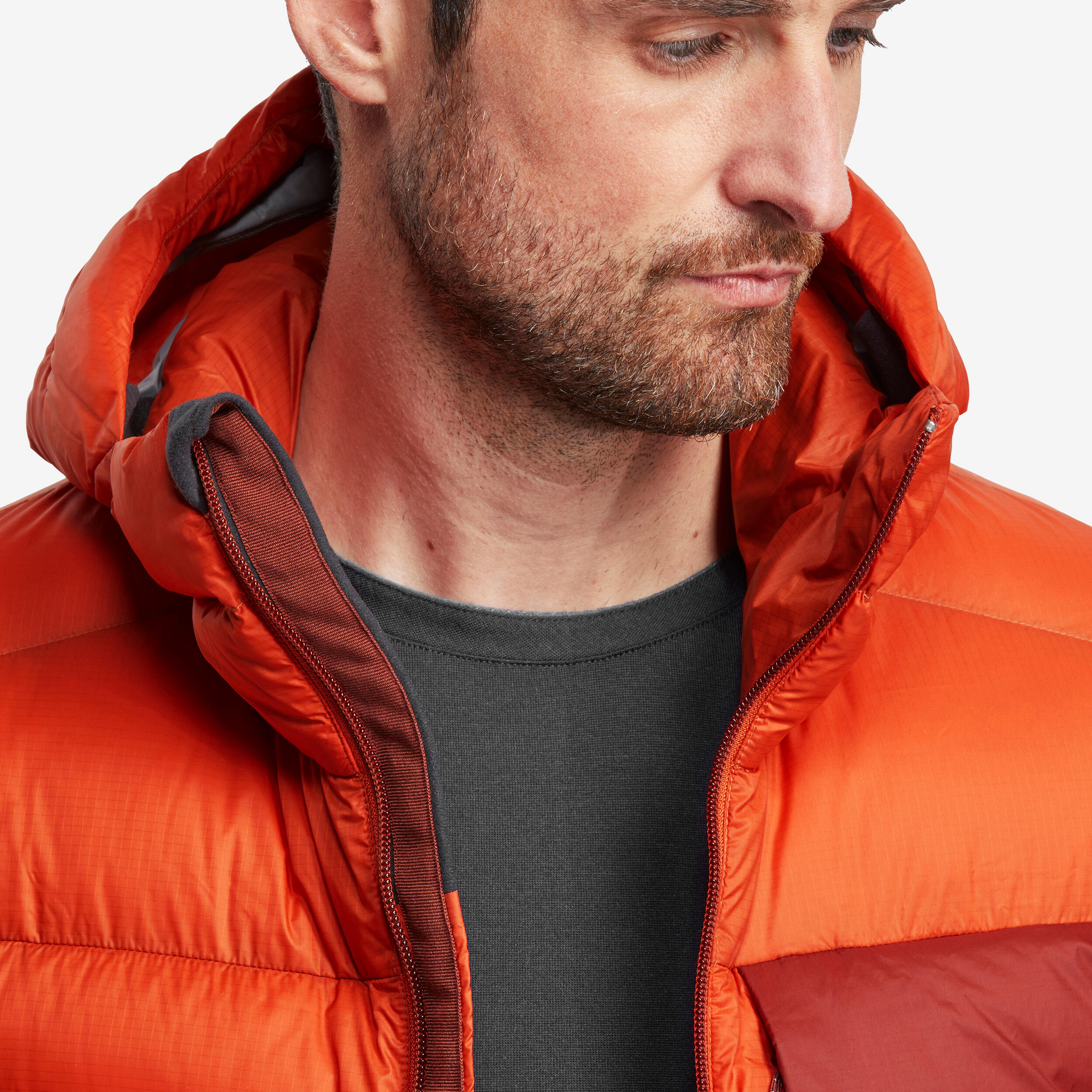 Gebraucht - Daunenjacke Herren bis -10 °C Kapuze Trekking - MT500  5/11