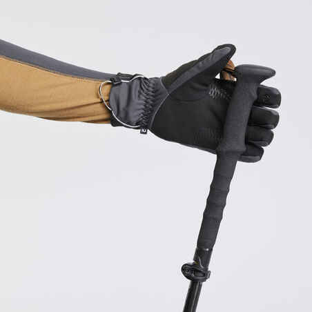 Adult mountain trekking windproof touchscreen gloves - MT900 grey