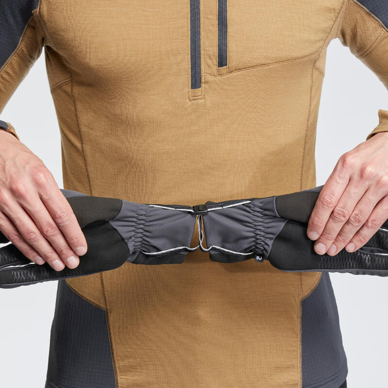 Mănuși cu inserții tactile și protecție anti-vânt Trekking MT900 Gri Adulți