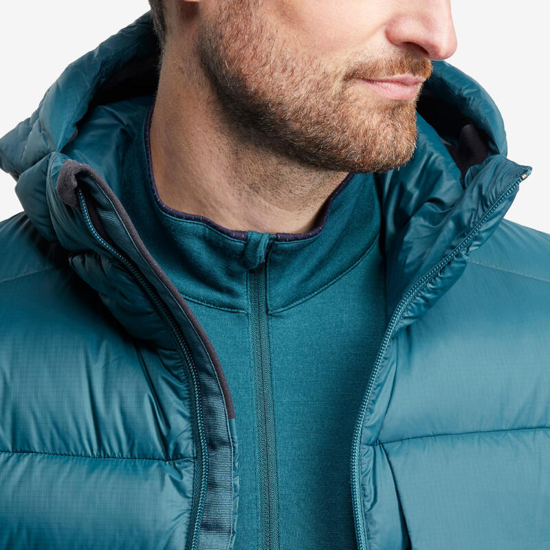Erkek Outdoor Kuş Tüyü Şişme Mont - Kapüşonlu - Mavi - MT500 - -10 °C