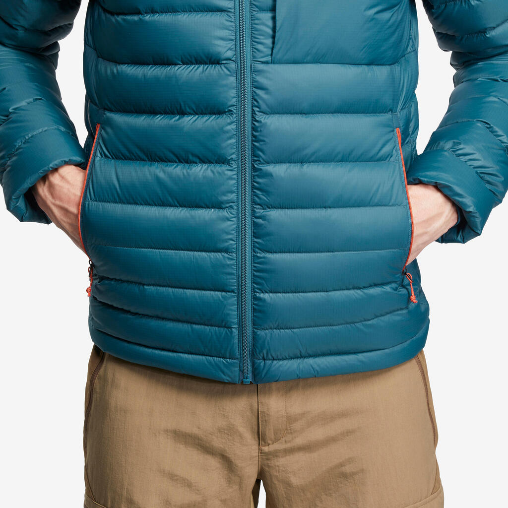 Men’s mountain and trekking padded and hooded jacket - MT500 -10°C