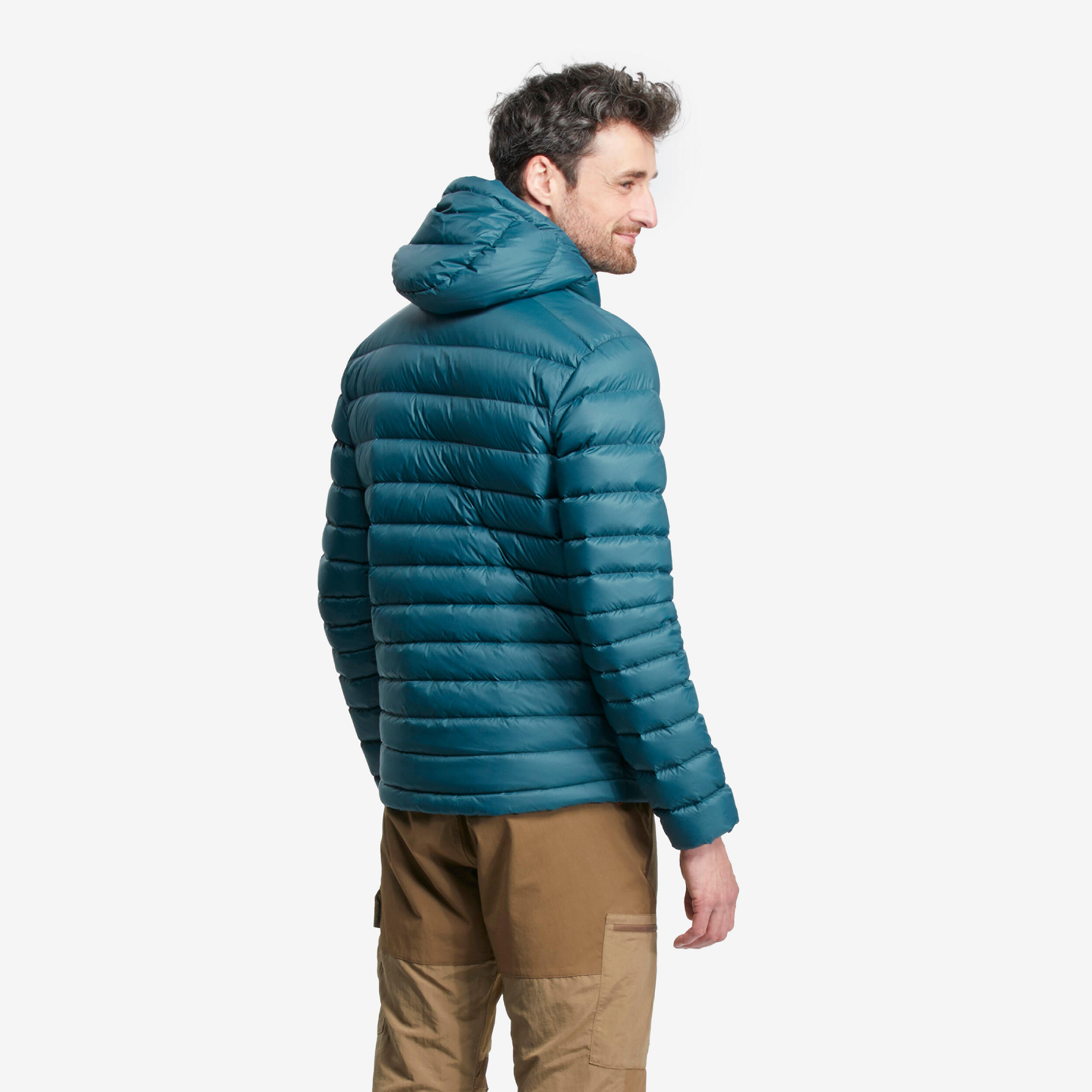 Manteau d'hiver en duvet homme – MT 500 bleu - FORCLAZ