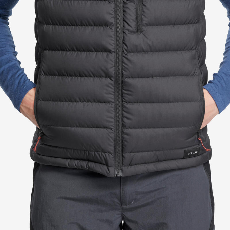 Bodywarmer voor bergtrekking voor heren MT500 dons