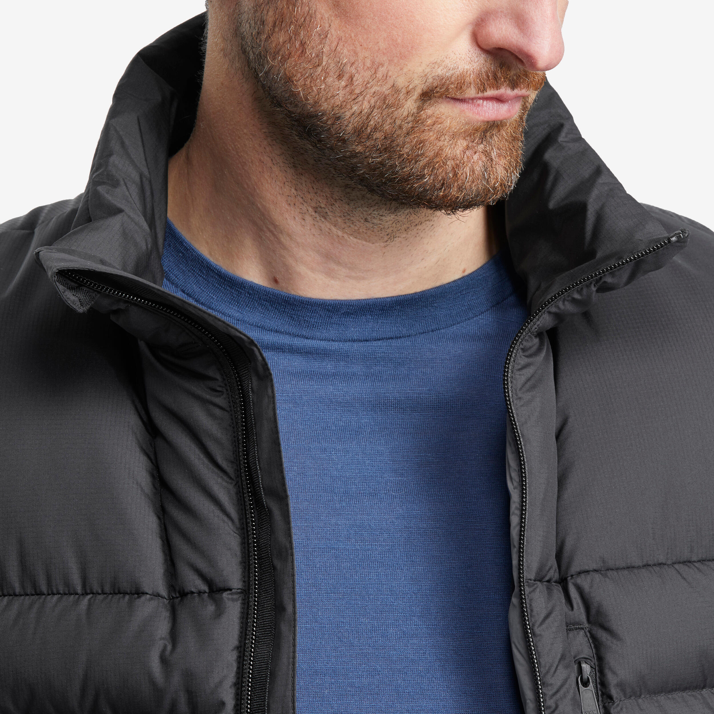 Men’s Down Winter Vest - MT 500 Black - FORCLAZ