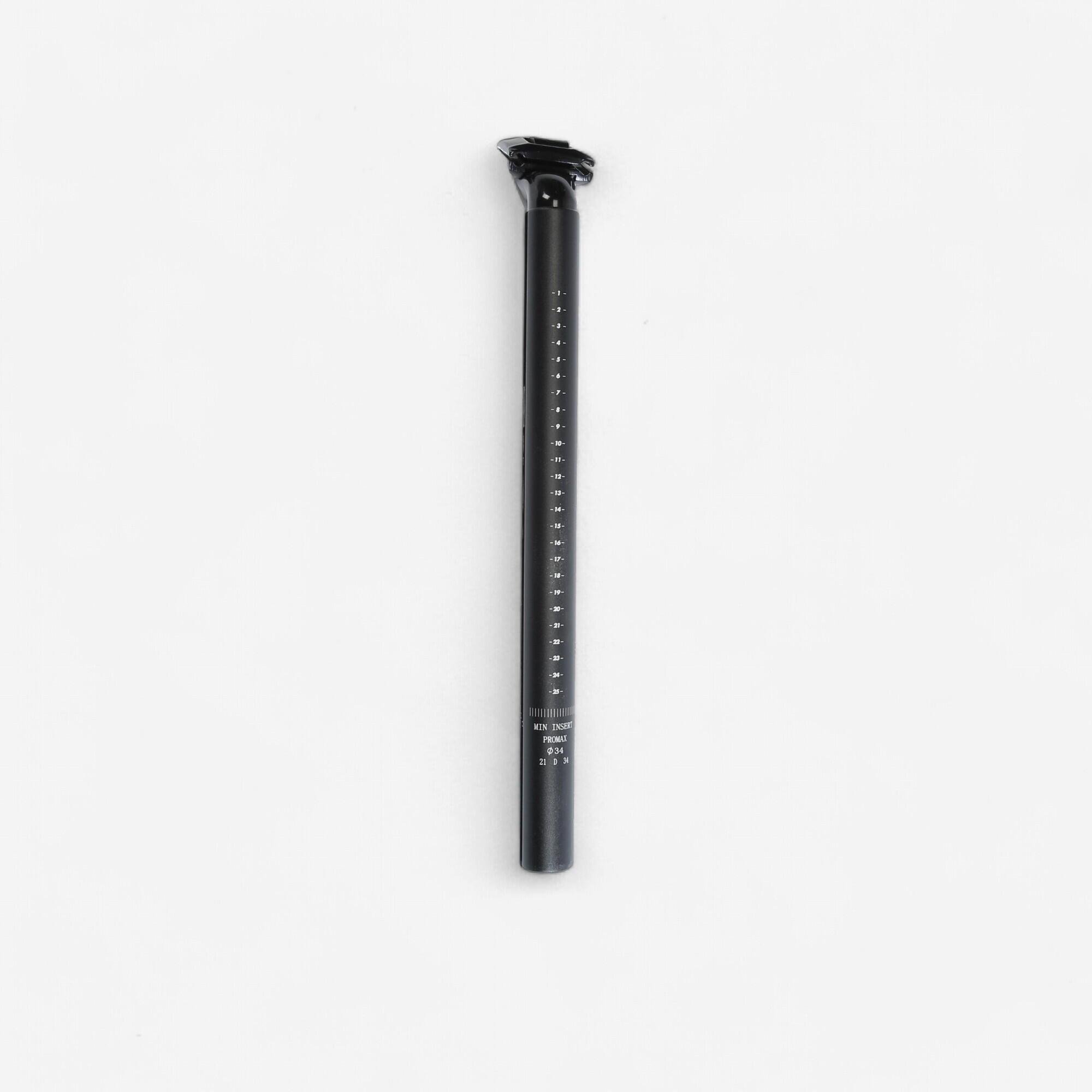 ELOPS Zadelpen 34*430mm aluminium zwart voor CARGOFIETS LONGTAIL R500 ACHTERBELADING
