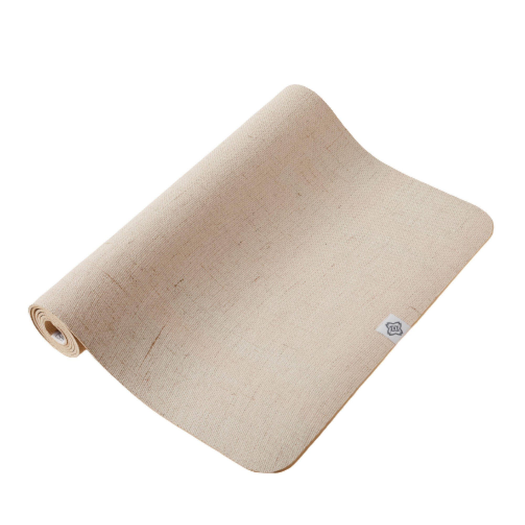 Yoga Mat, 4 mm thick, 183 x 61cm, with Strap, Jute and Natural Rubber, Dynamic -  4