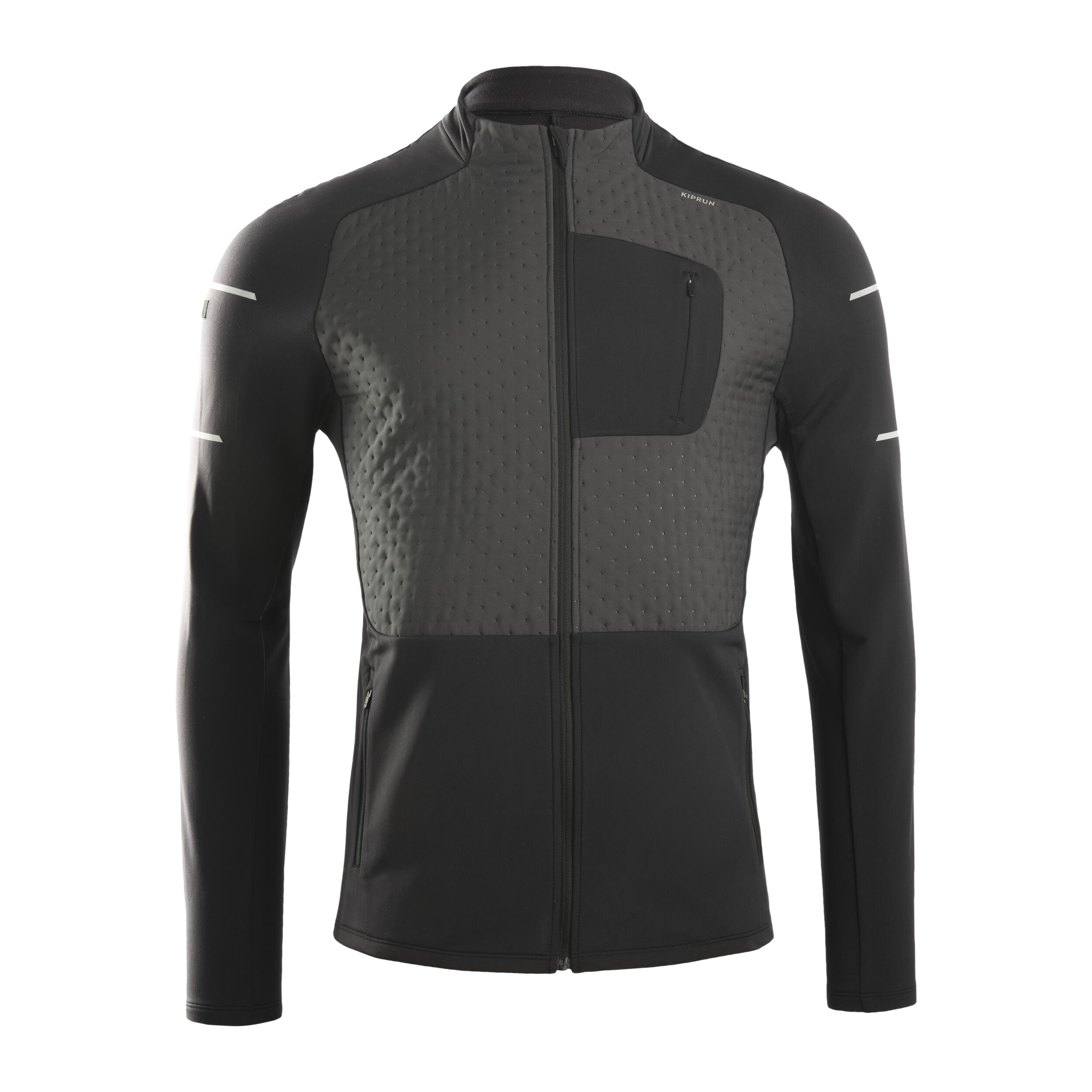 Chaqueta Running  térmica Kiprun Warm Hombre - Azul y Negro 10/22