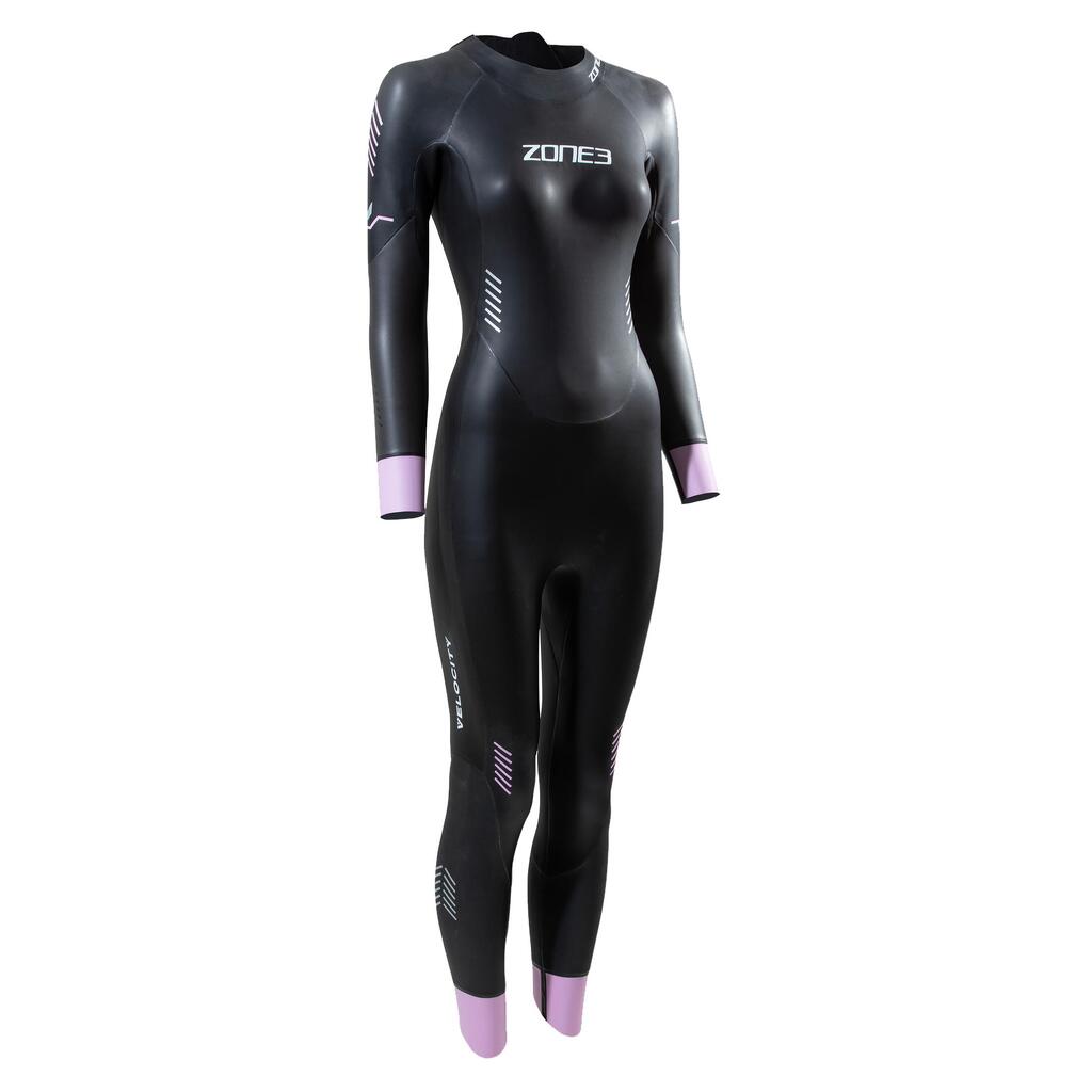 Women's Triathlon Neoprene Wetsuit Zone 3 Velocity