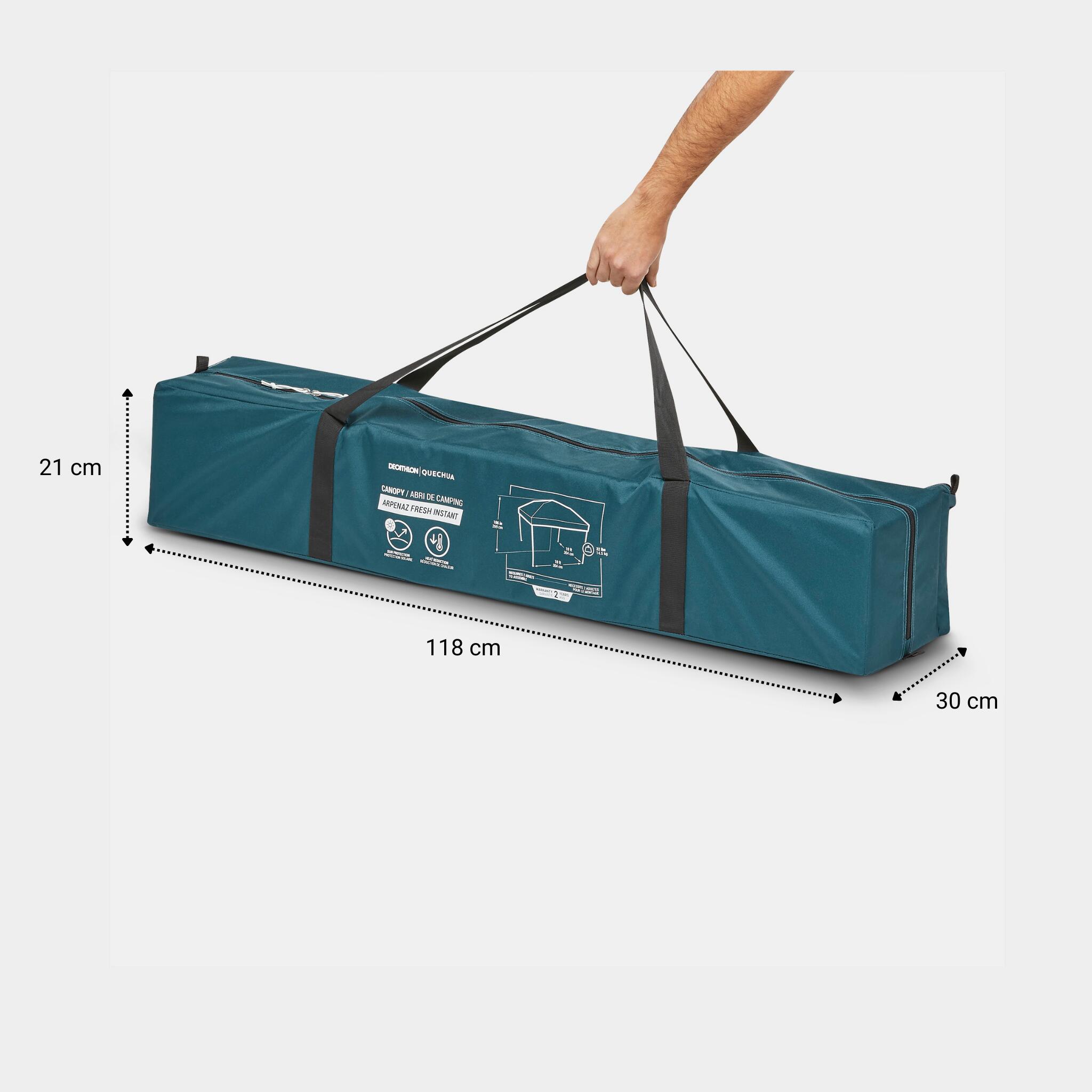 Carpa plegable 8 personas UPF50+ Arpenaz Fresh Instant 2/10