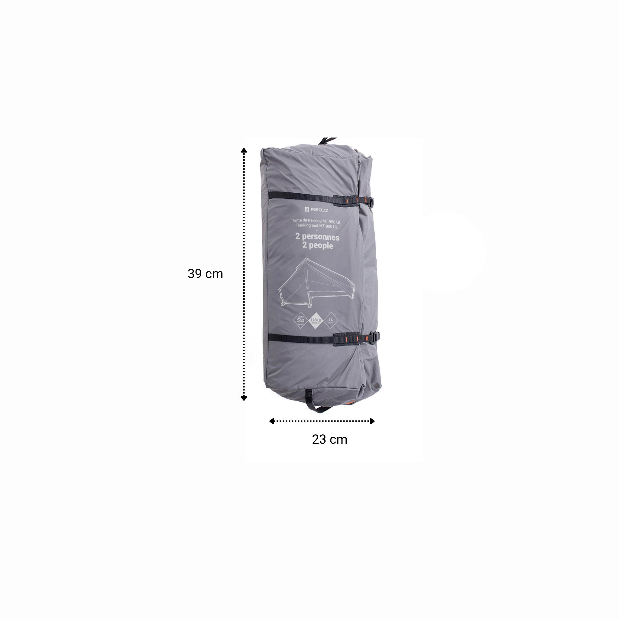 Tienda túnel trekking 2 personas Forclaz MT900 Ultralight 4/13