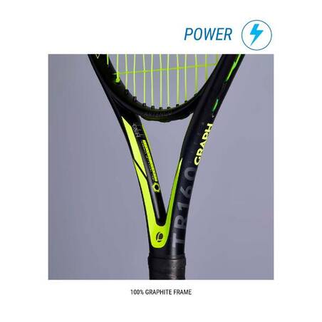 Adult Tennis Racket - TR160 Graph Black