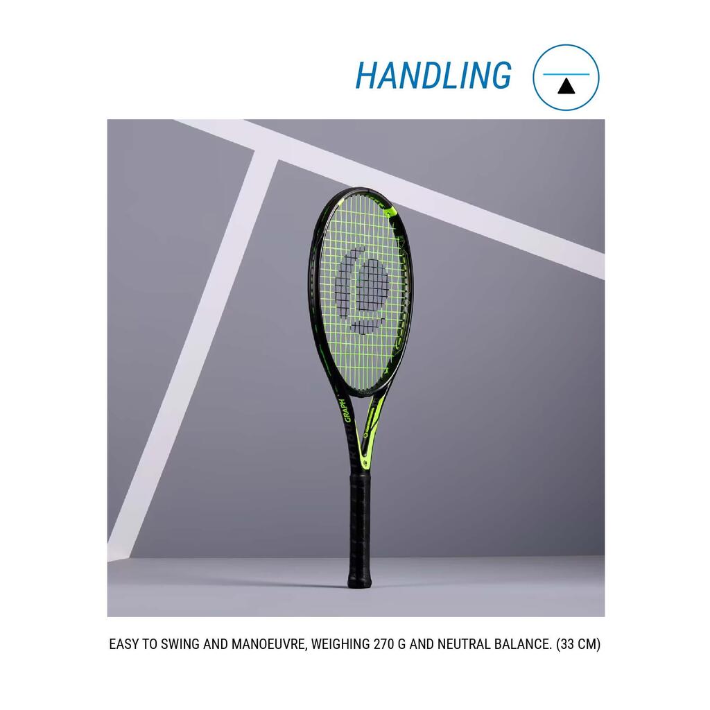 Adult Tennis Racket - TR160 Graph Black