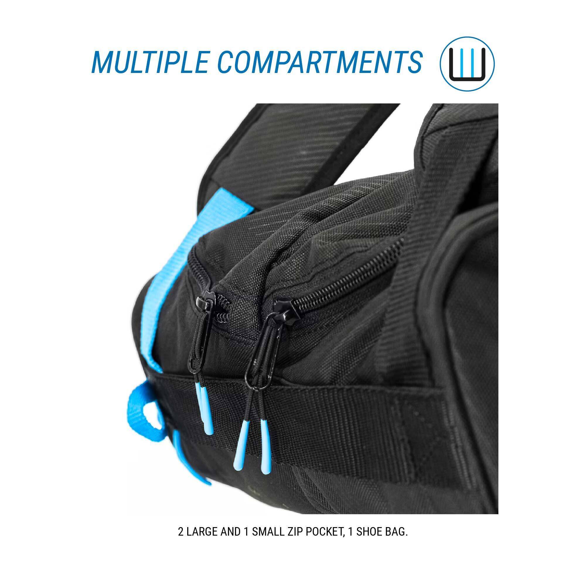 Tennis Racket Backpack Medium - 9R Black/Blue -  3