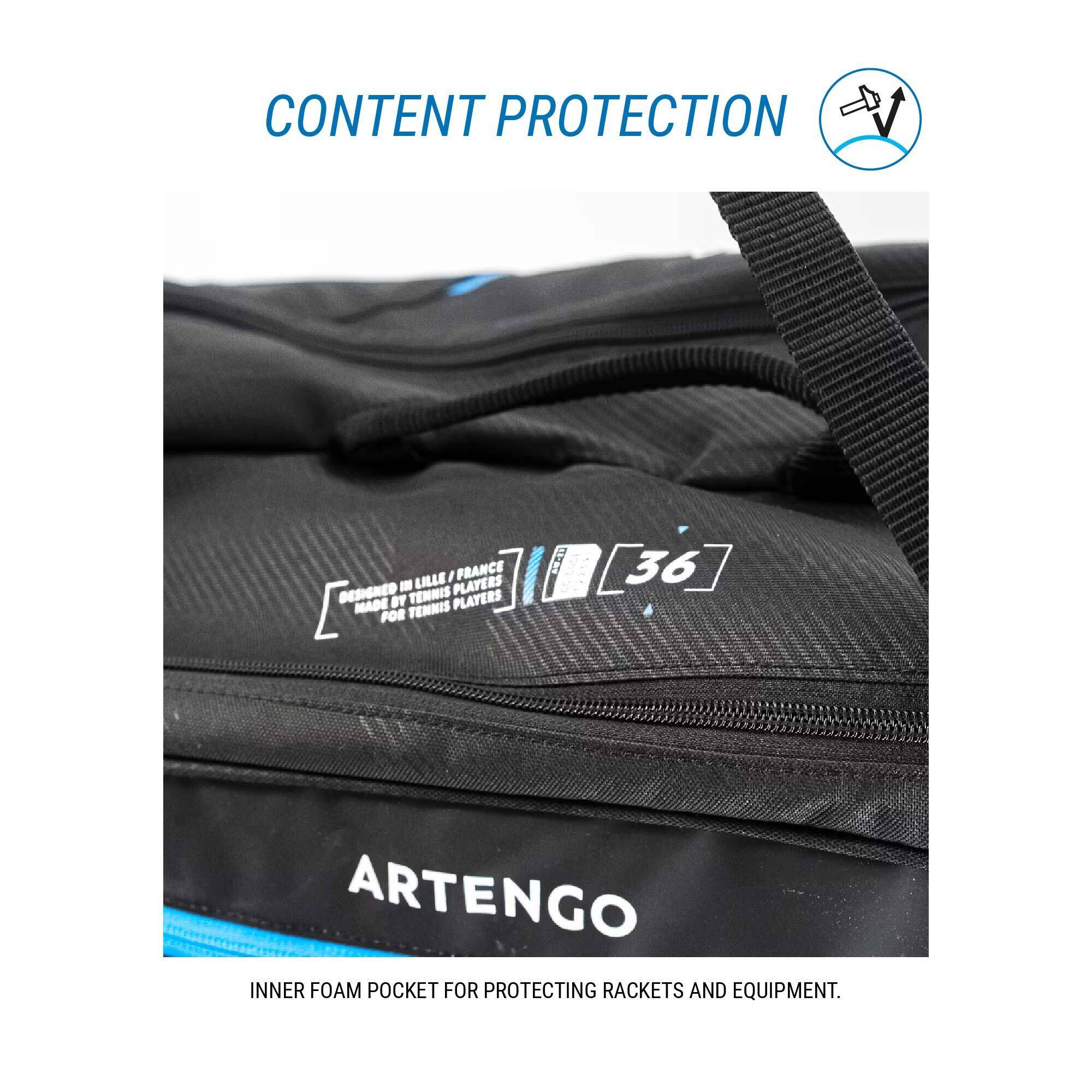 Tennis Racket Backpack Medium - 9R Black/Blue -  4