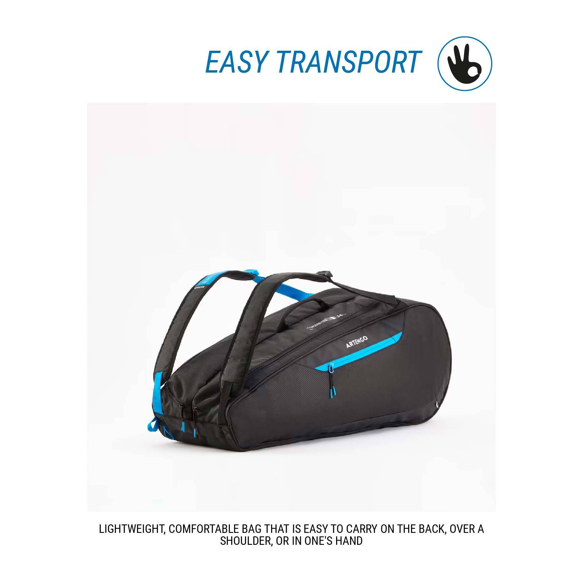 Tennis Racket Backpack Medium - 9R Black/Blue -  2