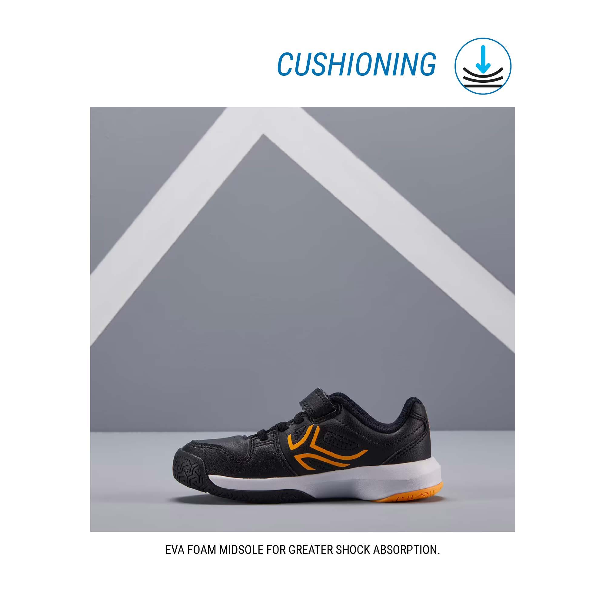 Kids Easy-Lace Multi-Court Tennis Shoes - TS530 Black