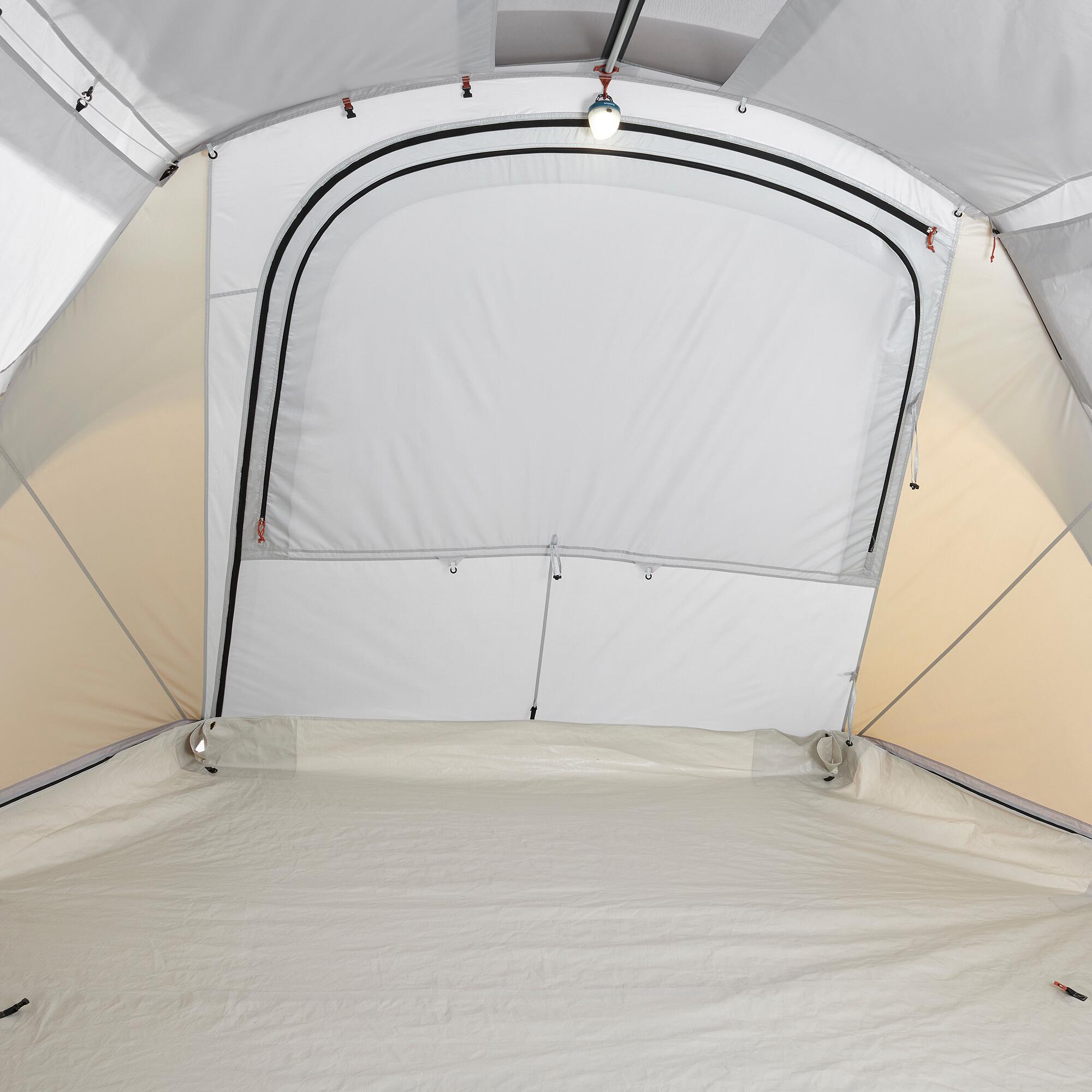 6-Person Inflatable Camping Tent, Air Seconds 6.3 Fresh&Black - QUECHUA