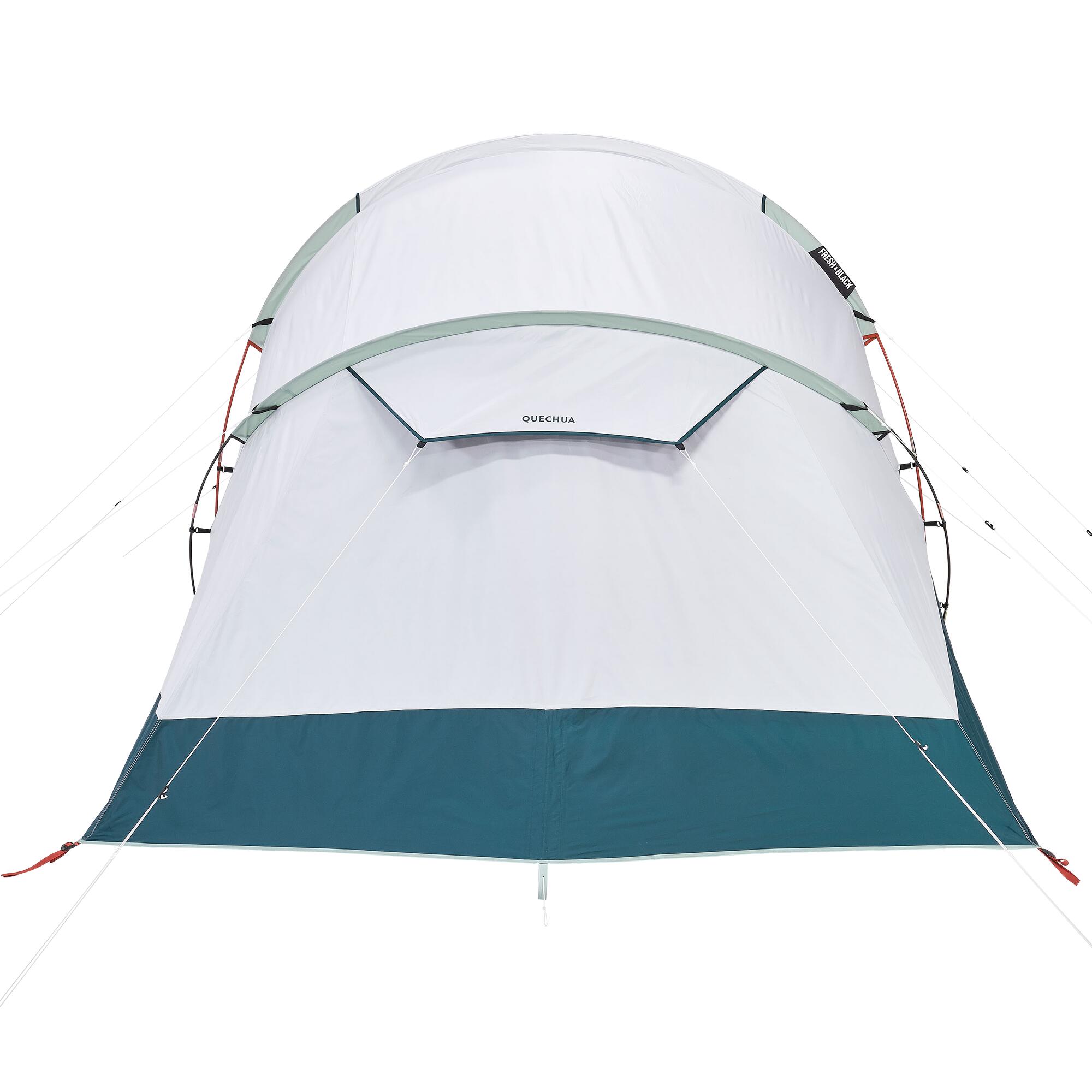 4-Person Camping Tent, Arpenaz 4.2 Fresh & Black - QUECHUA