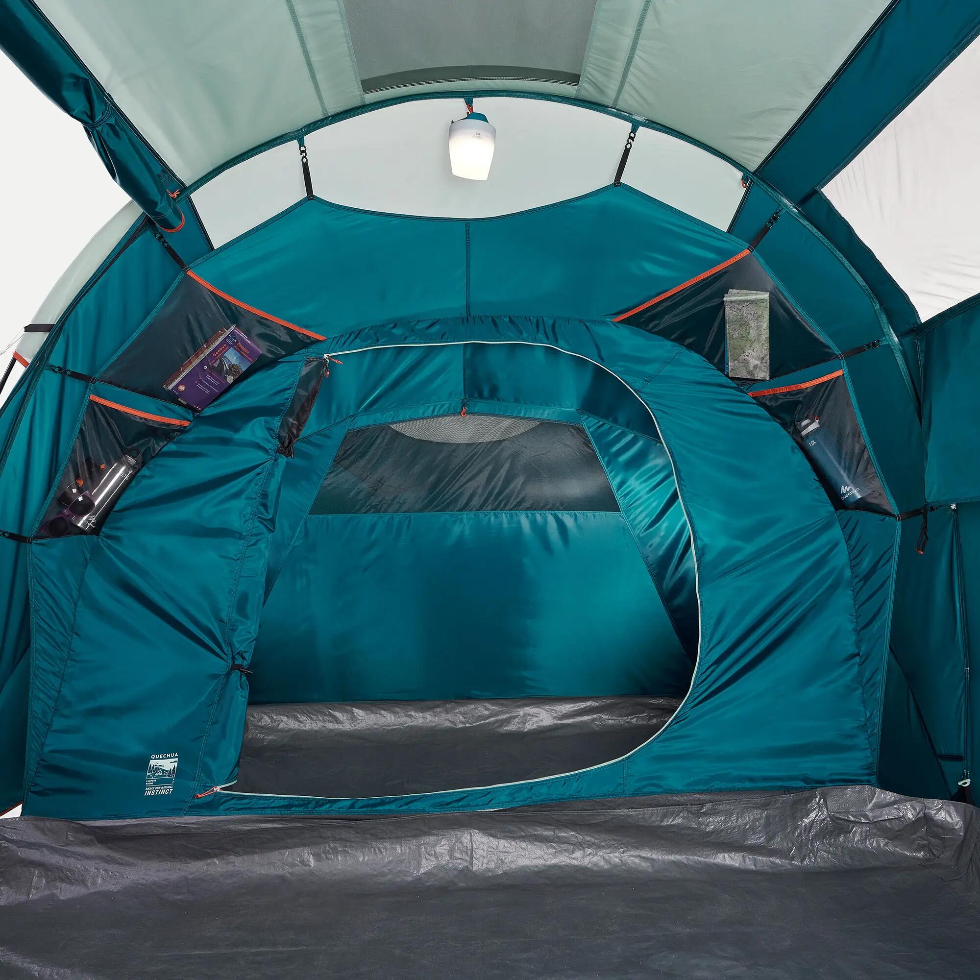 4-person, 2-bedroom camping tent, Arpenaz 4.2 9/12