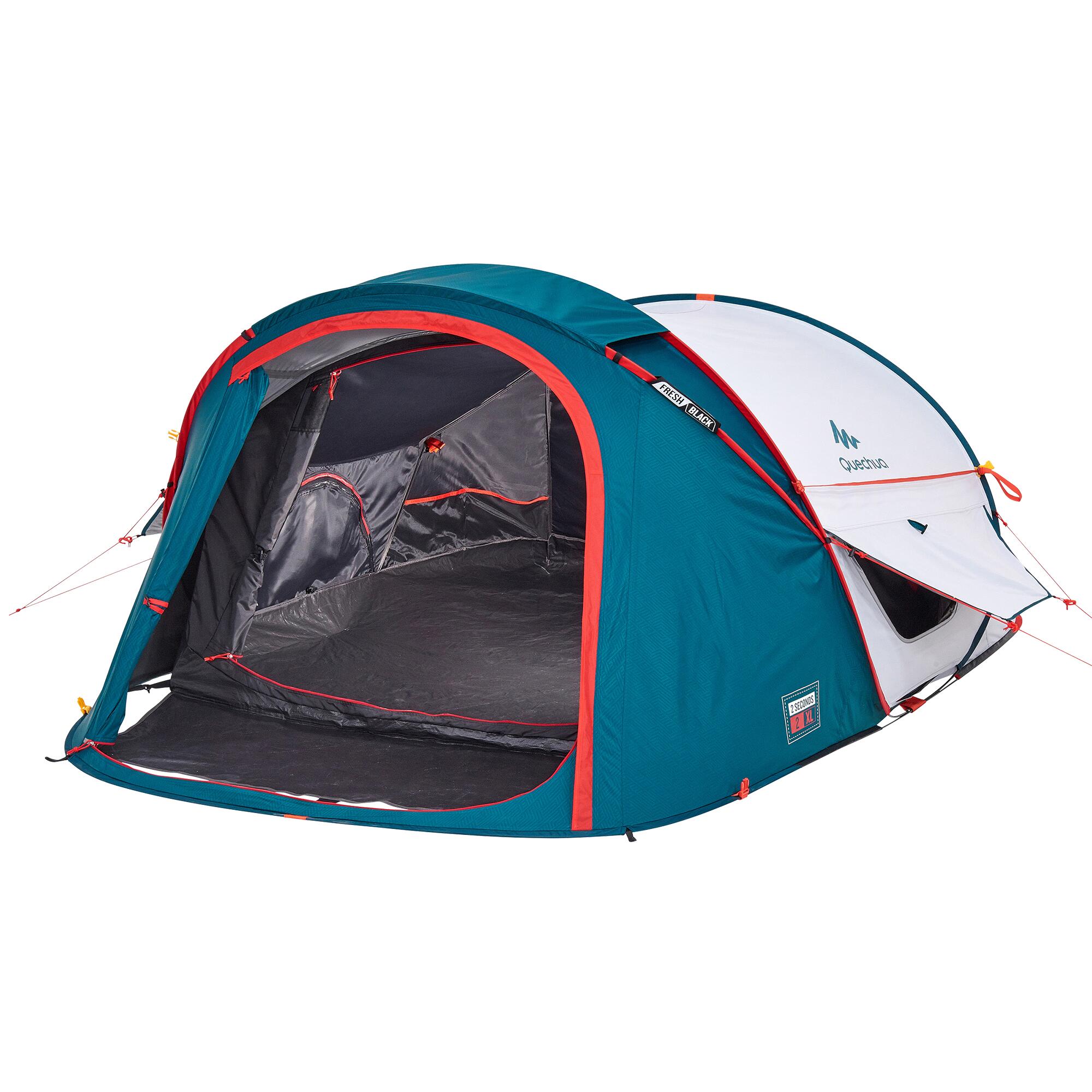 Tenda da campeggio - 2 SECONDS XL - 2 posti letto - Fresca e nera