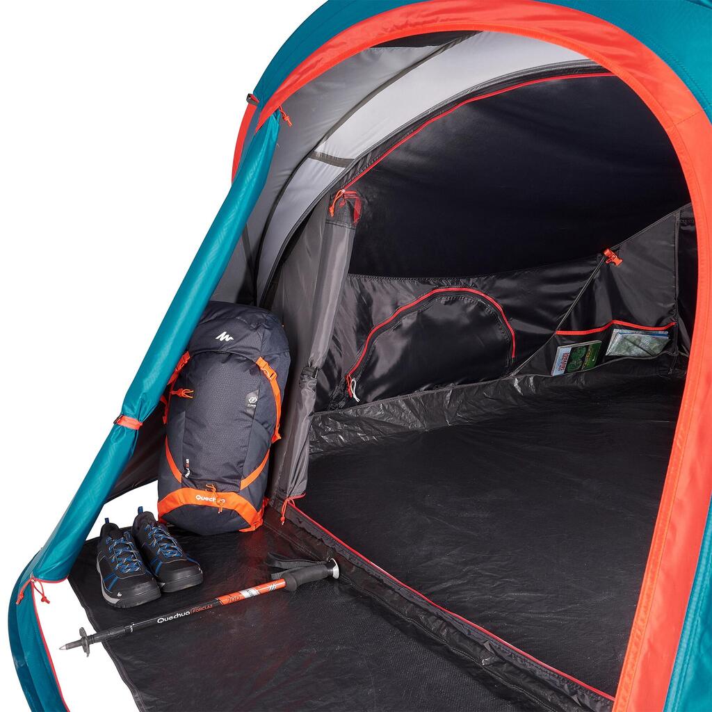 Kempinga telts “2 seconds”, XL, Fresh & Black materiāls, trīsvietīga