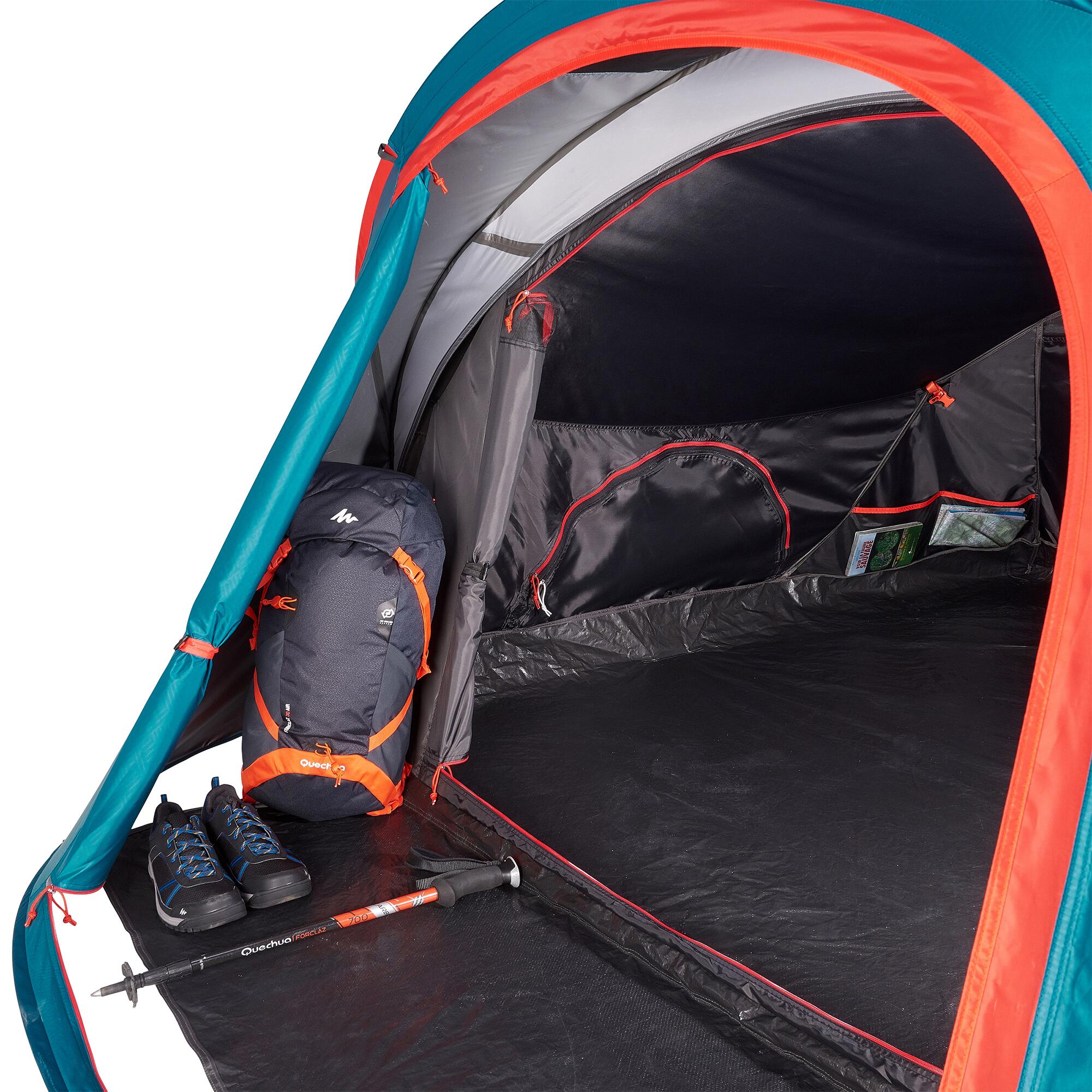 Camping tent - 2 SECONDS XL - 3-person - Fresh & Black 14/16