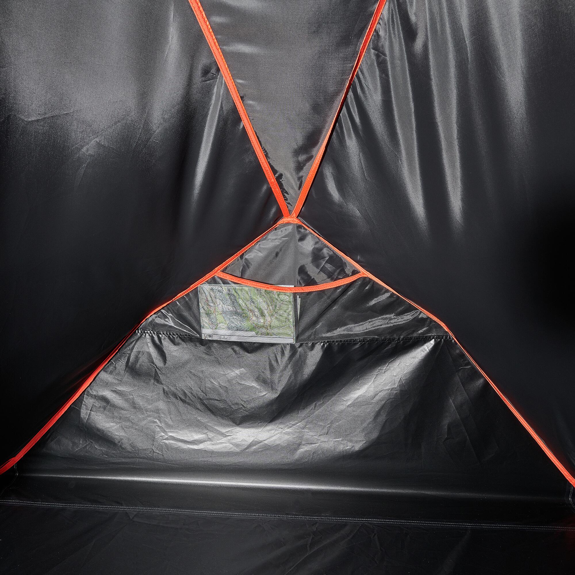 2-person Camping Tent, 2 Seconds Easy Fresh & Black - QUECHUA