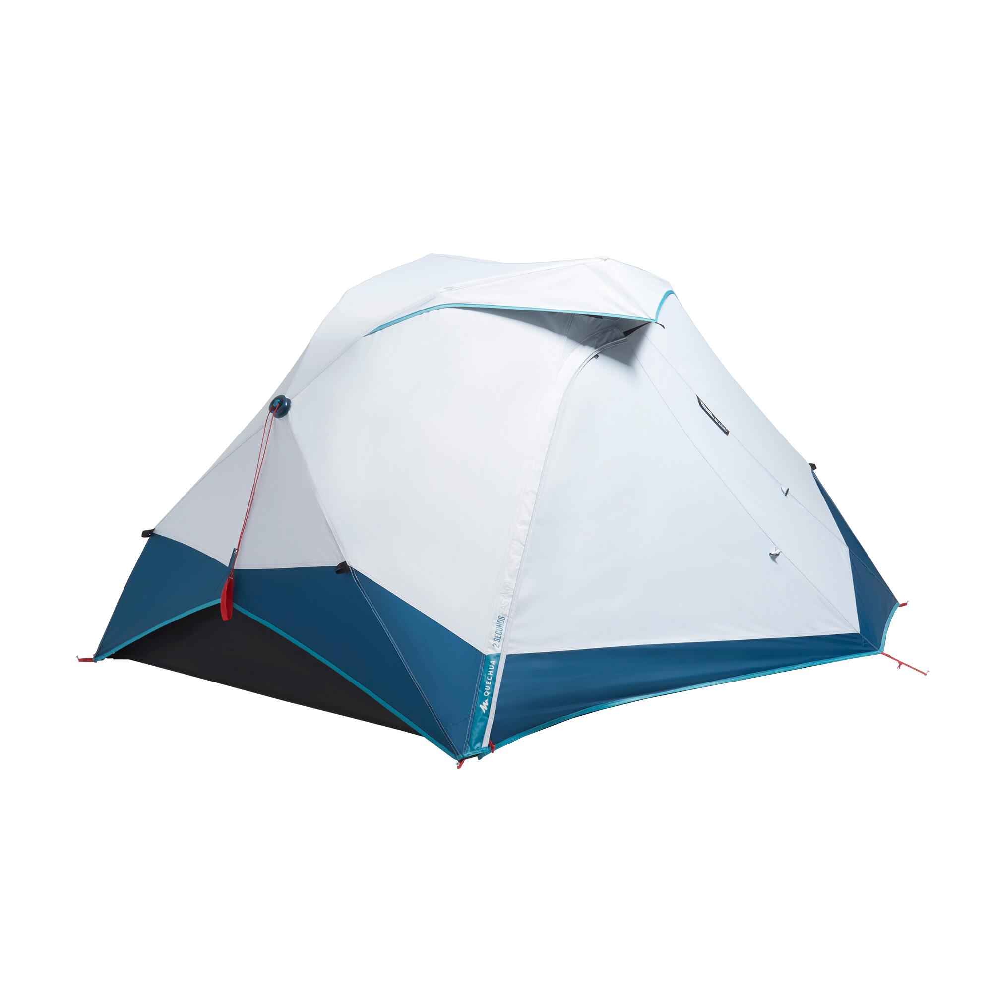 2-person Camping Tent, 2 Seconds Easy Fresh & Black - QUECHUA