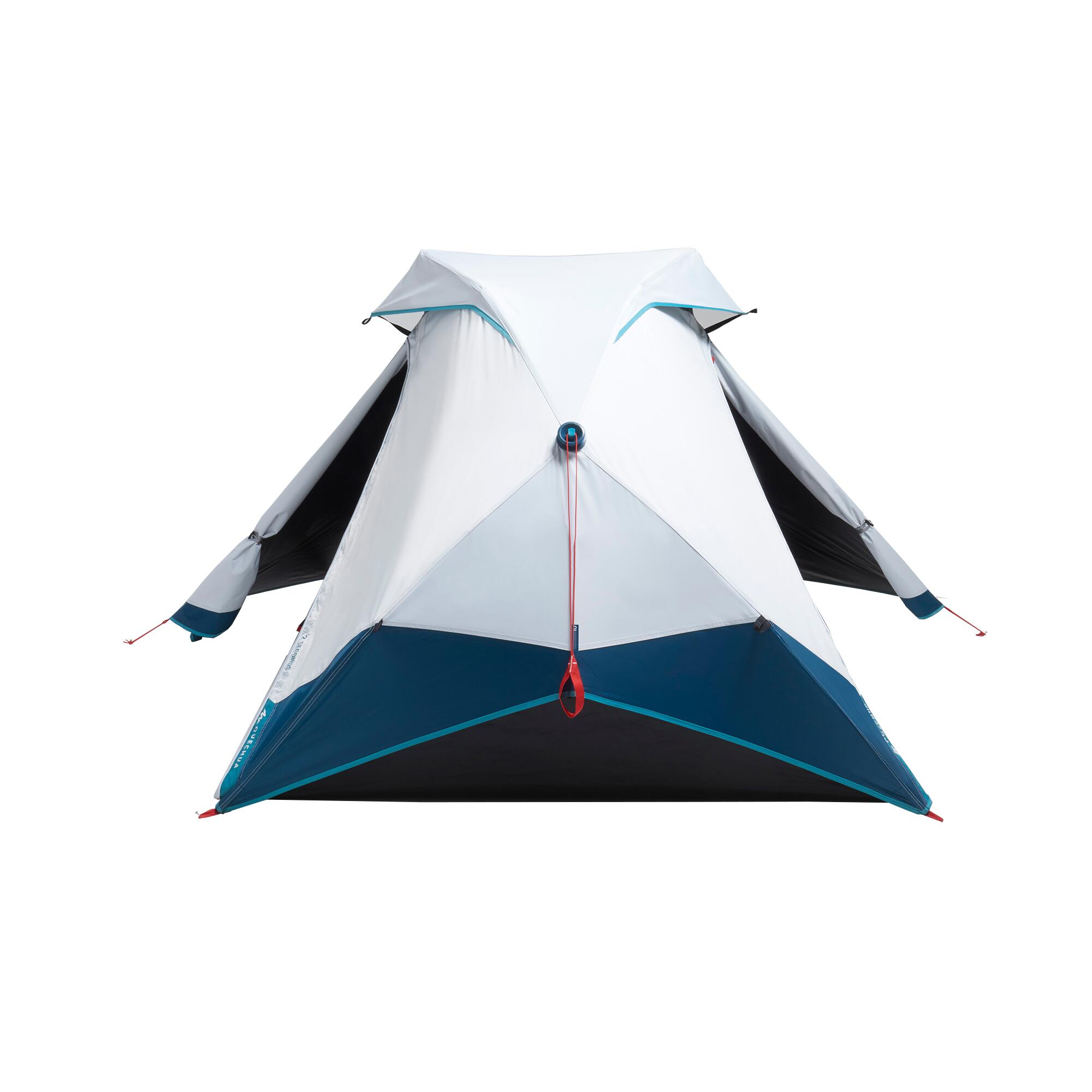 2-person Camping Tent, 2 Seconds Easy Fresh & Black - QUECHUA