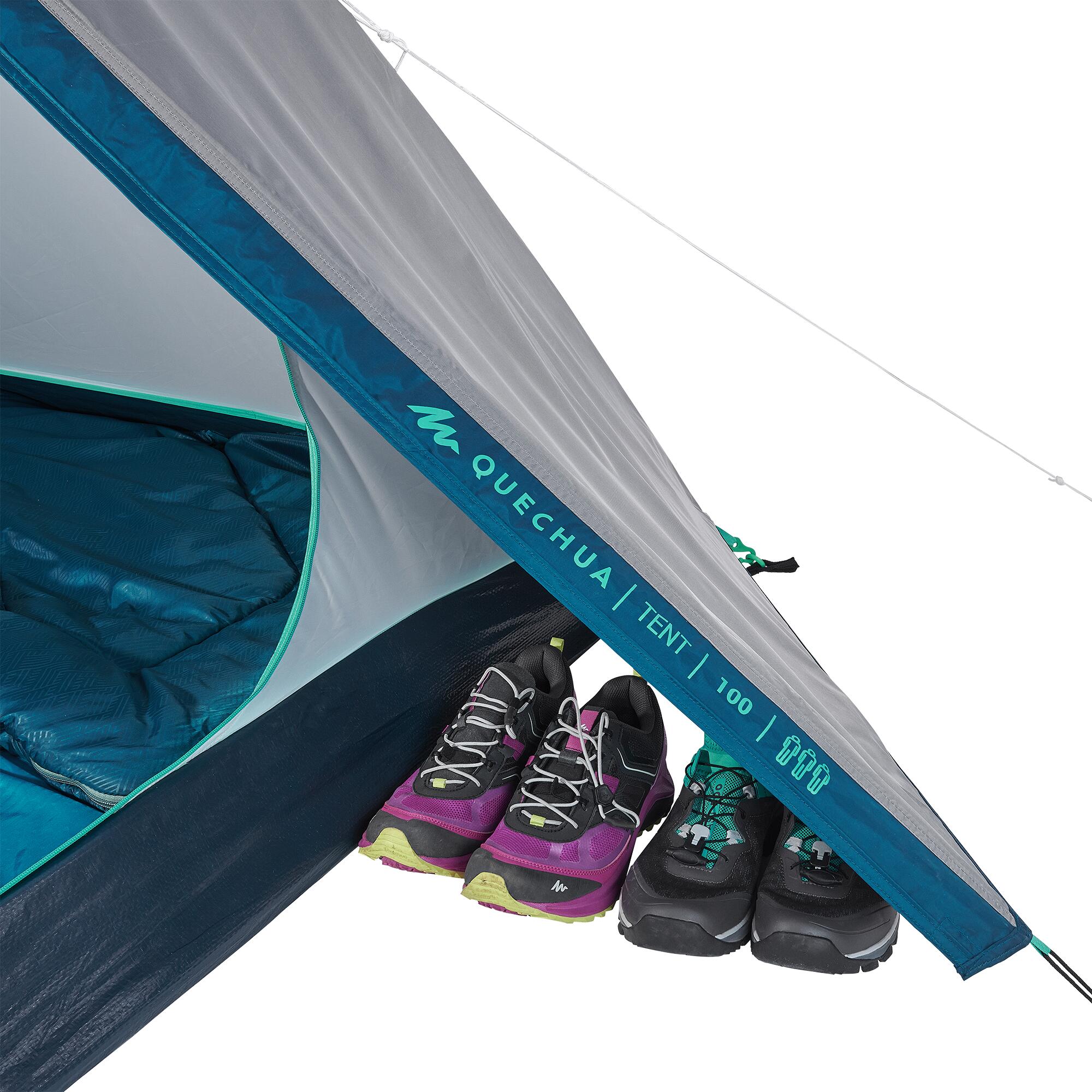 Cort de camping 3 locuri, MH100 gri 42/59