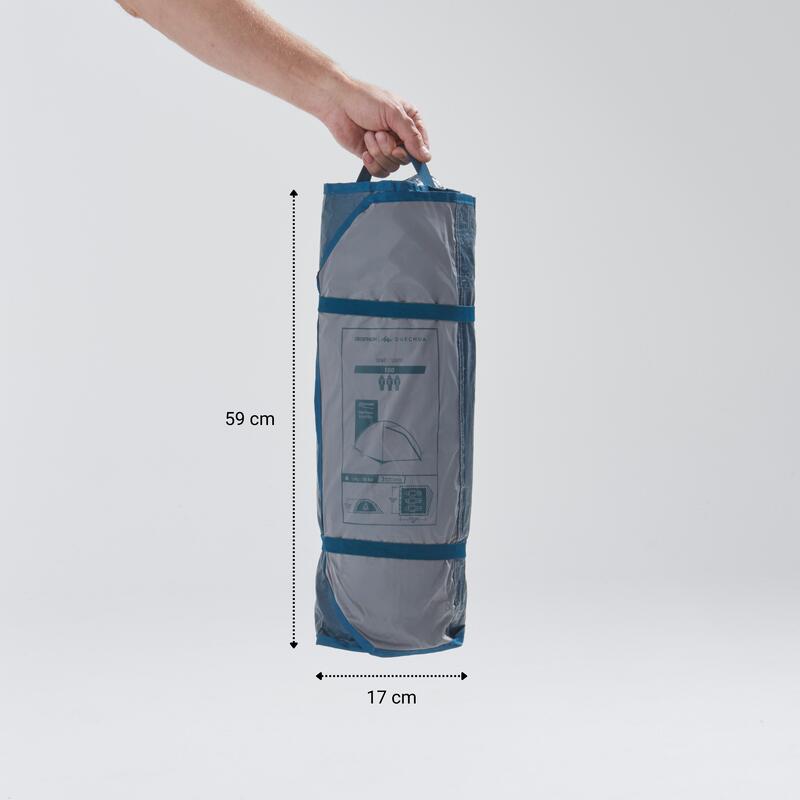 Cort de camping 3 locuri, MH100 gri