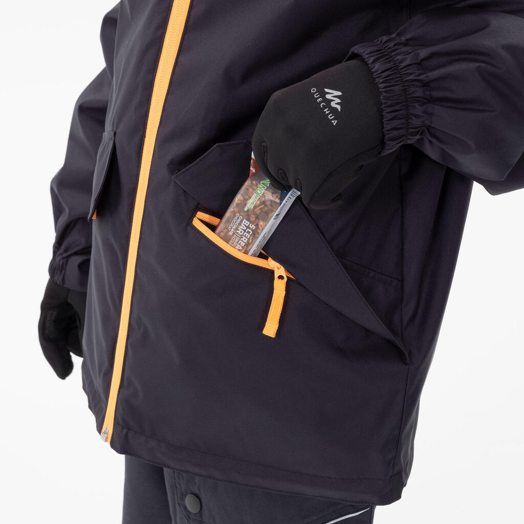 Detská zimná nepremokavá turistická bunda SH100 3v1 do -0,5 °C 7-15 rokov