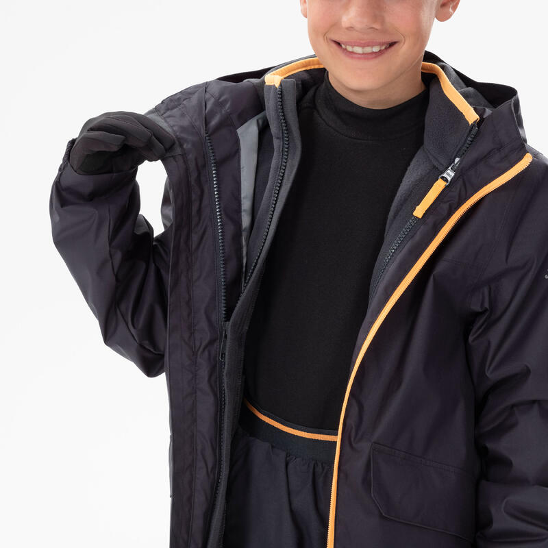 3-in-1-Jacke Kinder Gr. 122–170 bis -0,5 °C wasserdicht Winterwandern - SH100 