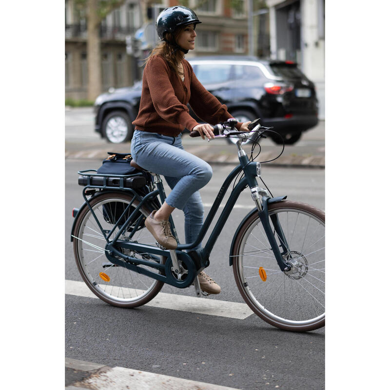 Bici città elettrica a pedalata assistita ELOPS 920E Connect telaio basso
