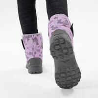 Vaikiški šilti neperšlampami sniego žygių batai „SH100 X-Warm“, 23,5–38,5 dydžio, mėlyni ir rožiniai
