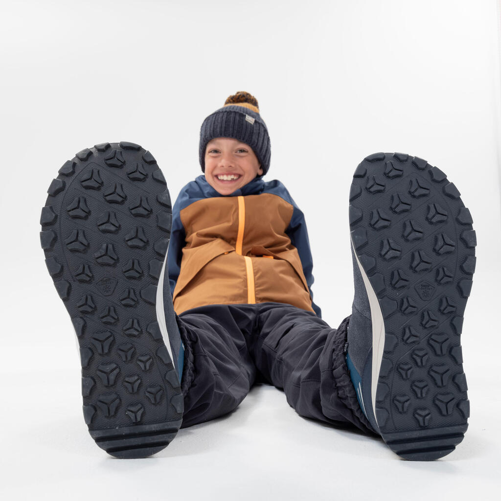 Bērnu silti, ūdensnecaurlaidīgi pārgājienu apavi “SH100” ar auklām, 35.–38. izmērs