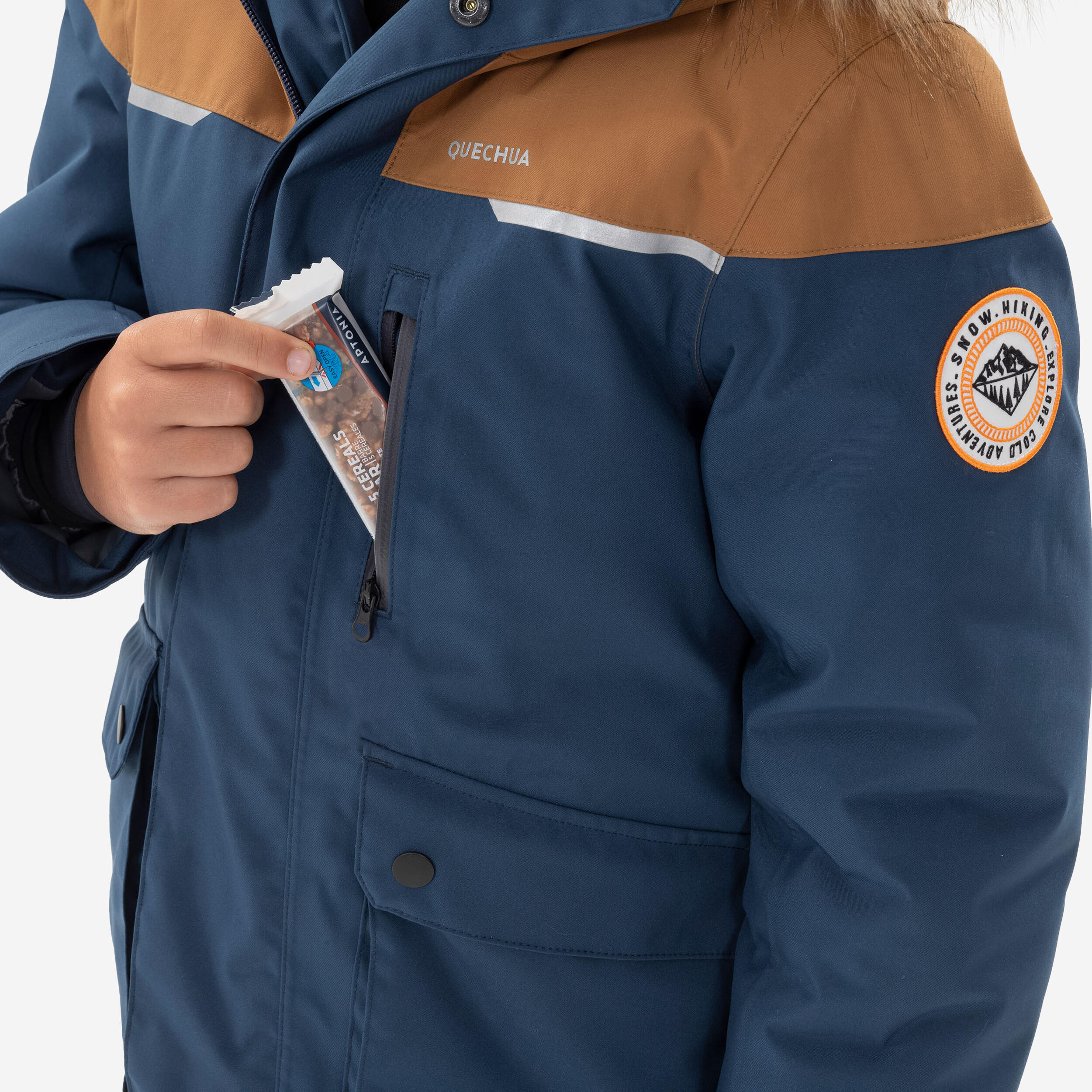 PARKA CHAUDE ET IMPERMÉABLE DE RANDONNÉE - SH900 -23°C - ENFANT 7-15 ANS 7/9